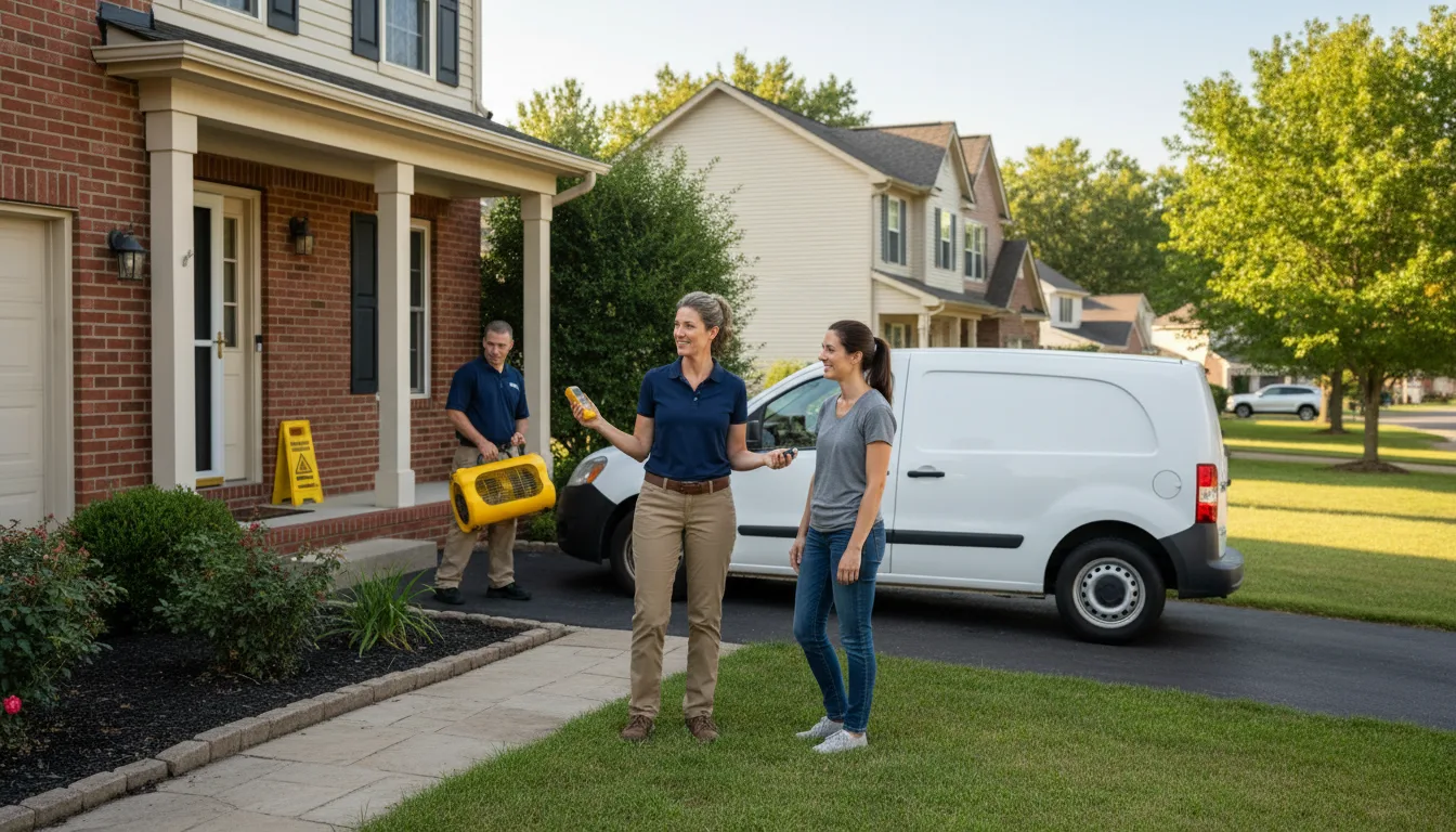 Residential water damage restoration in Benton, LA